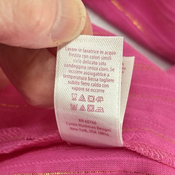 Lilly Pulitzer Pink Swim Coverup with Gold Accents - Picture 7 of 12